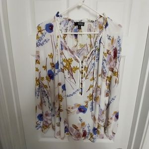 3/4 Sleeve printed blouse